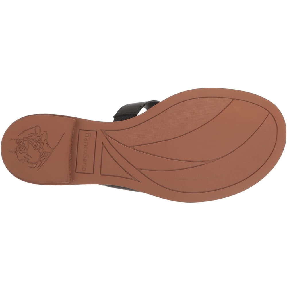 NEW Franco Sarto Black Leather Sandals - Picture 7 of 7